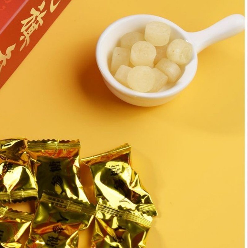 Natural ginseng flavor hard candy