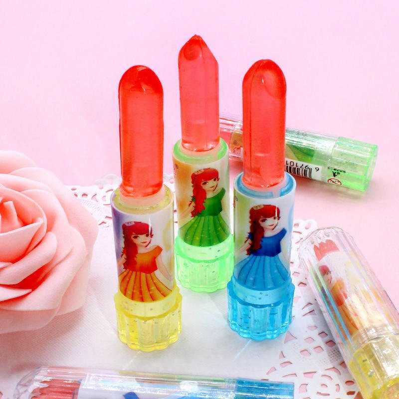 Lipstick candy with jam filling for kids