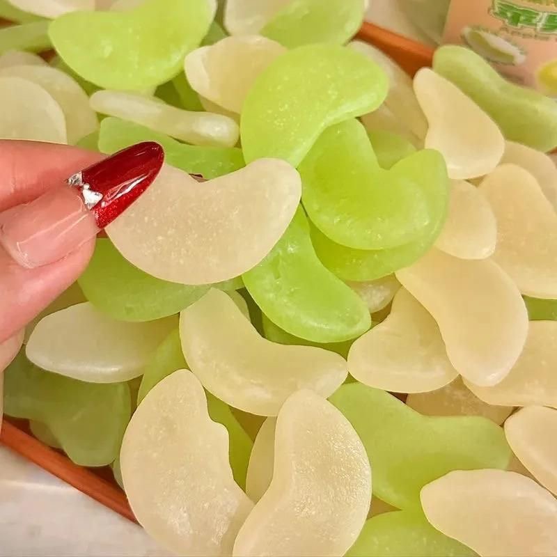 Apple Slice Gummies Hot Selling Sour & Sweet Halal 4D Fruit-Shaped Apple Juice Flavored Soft Gummy Candy
