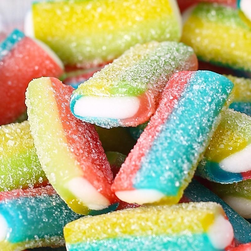 Yicaiduo Rainbow Filled Gummy Candy, fruit jam filled chewy gummy wholesale