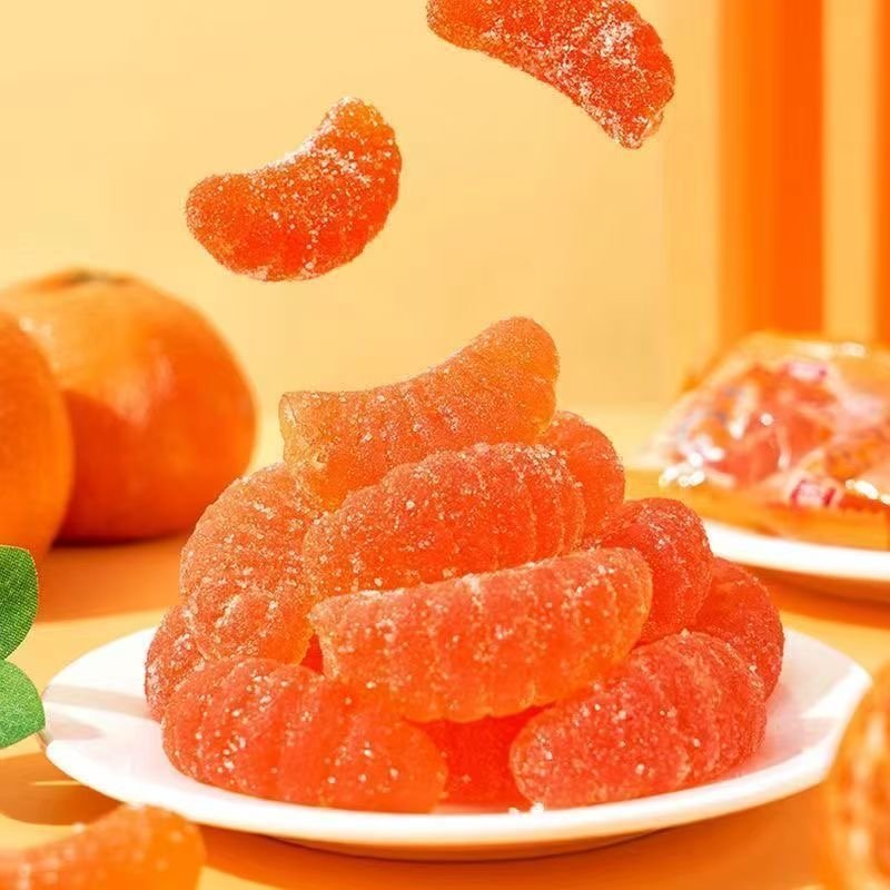 Orange Slice Vitamin C Fruit Gummies – Large Round Jar, Factory Direct, Wholesale for Supermarkets & Kids Snacks - Image 4