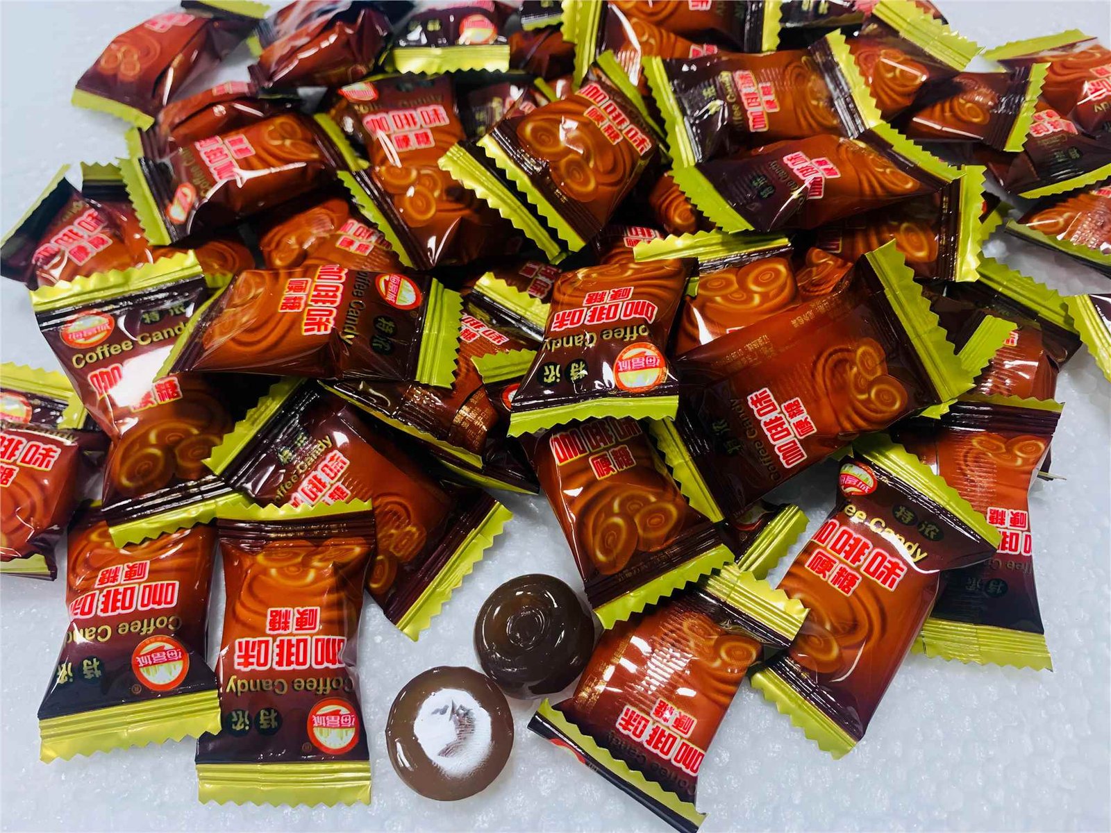 Crispy texture coffee hard candy