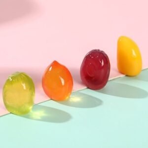 Fruit Peelable Gummy Shapes and Packaging Display