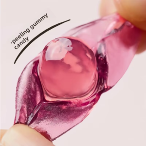 Grape Peelable Gummy Core and Skin Details