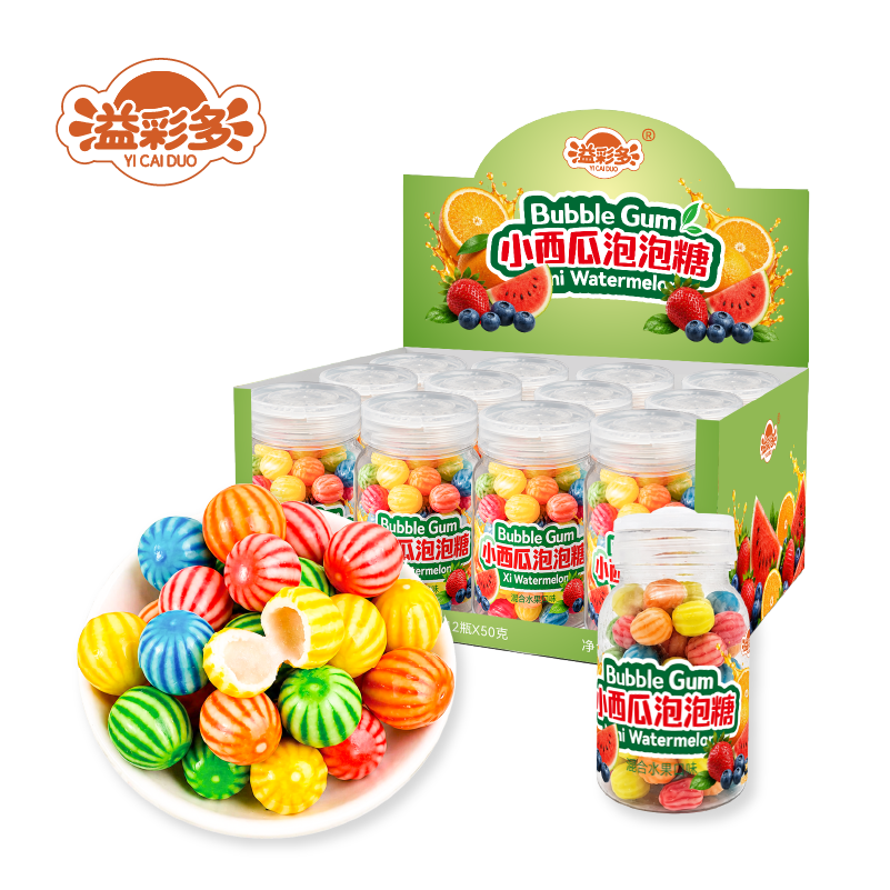 Juicy Surprise Inside! Authentic watermelon flavor with a liquid jam center.