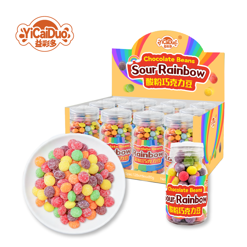 Colorful and delicious! Classic milk chocolate beans in a convenient retail bottle.