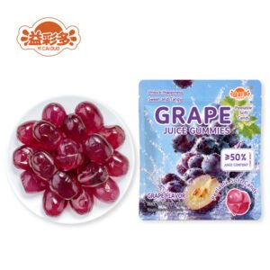Purple grape peelable gummy candy