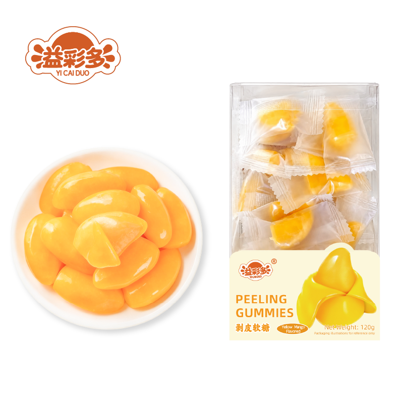 Classic Mango Flavor 120g Peelable Fruit Gummy Candy