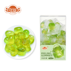 120g Green Grape Peelable Gummy Candy for Global Export