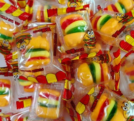 Wholesale Bulk Food Shaped Gummy Candy | Burger Pizza Hot Dog Macaron Ice Cream Candy Manufacturer