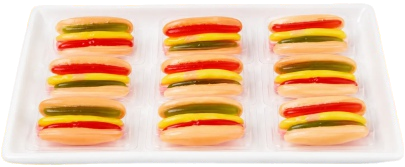 Wholesale Bulk Hot Dog & Food Shaped Gummy Candy | Burger Pizza Macaron Ice Cream Candy Manufacturer