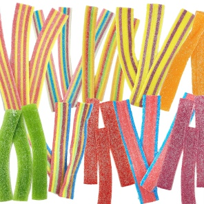 Wholesale Bulk Rainbow Sour Strips | Colorful Sour Candy Strips Manufacturer